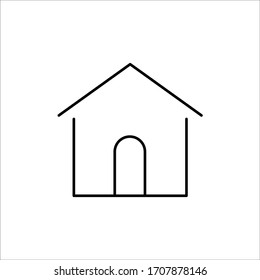 House vector icon. Home flat sign design. House symbol pictogram. Home icon