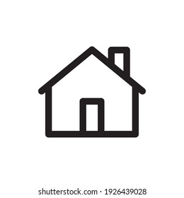 House vector icon. Home linear pictogram.