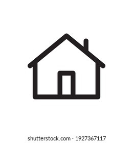 House vector icon. Home linear pictogram.