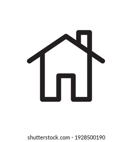 House vector icon. Home linear pictogram.