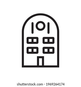 House vector icon. Home linear pictogram.