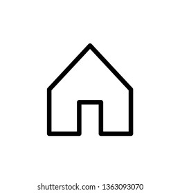 House vector icon, home symbol