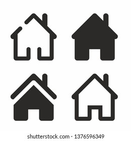 House vector icon. Home web sign