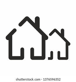 House vector icon. Home web sign