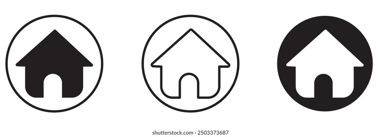 Haus, Vektorsymbol-Illustration, Haus-Logo, Haus-Symbol, Vektorsymbol-Design