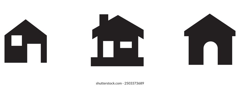 Haus, Vektorsymbol-Illustration, Haus-Logo, Haus-Symbol, Vektorsymbol-Design