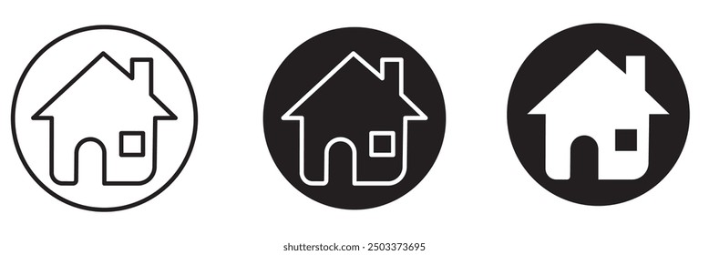 Haus, Vektorsymbol-Illustration, Haus-Logo, Haus-Symbol, Vektorsymbol-Design