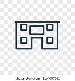 House vector icon isolated on transparent background, House logo concept