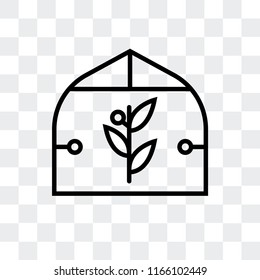 house vector icon isolated on transparent background, house logo concept