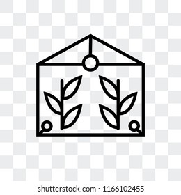 house vector icon isolated on transparent background, house logo concept