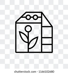 House vector icon isolated on transparent background, House logo concept