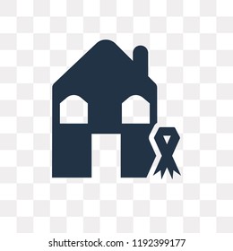 House vector icon isolated on transparent background, House transparency concept can be used web and mobile