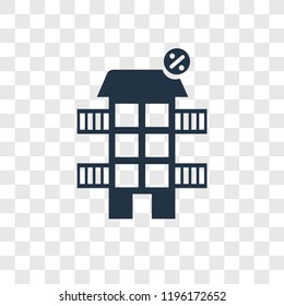 House vector icon isolated on transparent background, House transparency logo concept