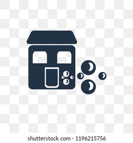 House vector icon isolated on transparent background, House transparency concept can be used web and mobile
