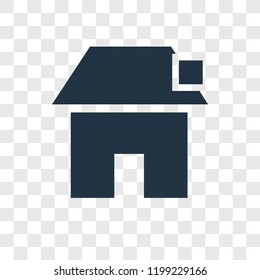 House vector icon isolated on transparent background, House transparency logo concept
