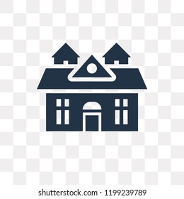 House vector icon isolated on transparent background, House transparency concept can be used web and mobile