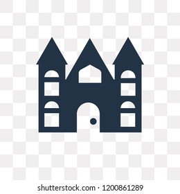 House vector icon isolated on transparent background, House transparency concept can be used web and mobile