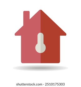 House vector icon with keyhole. Home safety lock with keyhole symbol. Security sign. Graph symbol for your web site design, logo, app, UI