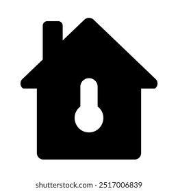 House vector icon with keyhole. Home safety lock with keyhole symbol. Security sign. Graph symbol for your web site design, logo, app, UI
