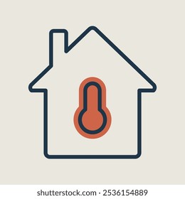 House vector icon with keyhole. Home safety lock with keyhole symbol. Security sign. Graph symbol for your web site design, logo, app, UI