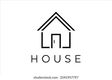 House vector, house icon logo, home logo vector art illustration