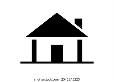 house vector, house icon logo, home logo vector art illustration