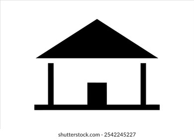 house vector, house icon logo, home logo vector art illustration