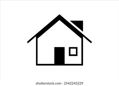 house vector, house icon logo, home logo vector art illustration