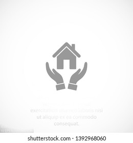 House  vector icon  , lorem ipsum Flat design