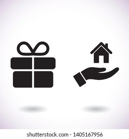 House  vector icon  , lorem ipsum Flat design