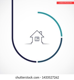 House Vector icon . Lorem Ipsum Illustration design