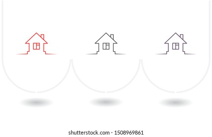 House Vector icon . Lorem Ipsum Illustration design