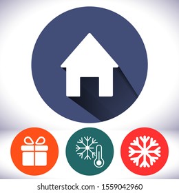 House vector icon , lorem ipsum Flat design