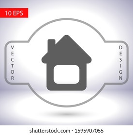 House vector icon , lorem ipsum Flat design