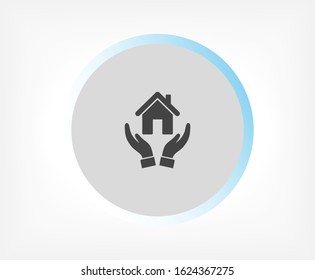 House vector icon , lorem ipsum Flat design
