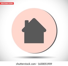 House vector icon , lorem ipsum Flat design