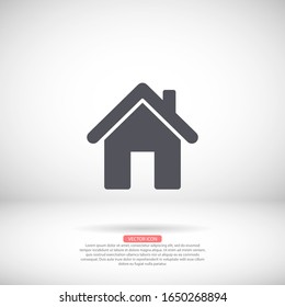 House vector icon , lorem ipsum Flat design