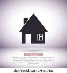 House vector icon , lorem ipsum Flat design