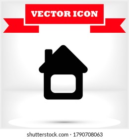 House vector icon , lorem ipsum Flat design