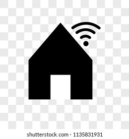 House vector icon on transparent background, House icon