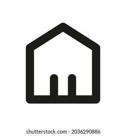 House vector icon on white background