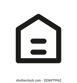House vector icon on white background.