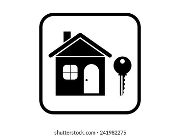 House vector icon on white background