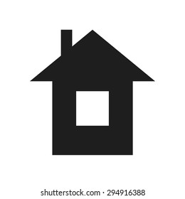 House vector icon on white background