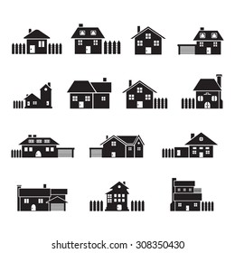 House vector icon set