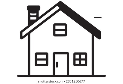 House vector icon, House Icon Set. Home vector illustration symbol.
