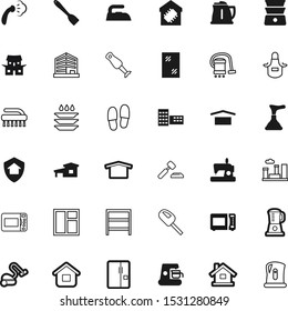 house vector icon set such as: boiler, school, heat, clothes, scrub, maker, vintage, uniform, legal, housekeeping, china, hotel, hygiene, box, cold, slipper, bookcase, shine, caffeine, apartment