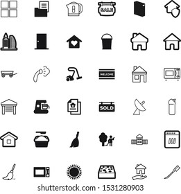 house vector icon set such as: astronomy, out, dishwasher, human, communicate, exterior, model, display, iron, window, car, museum, fetlock, hands, security, packaging, janitor, map, bucketful