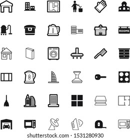 house vector icon set such as: style, garage, sanitary, court, hand, small, igloo, mortgage, delivery, shipment, rubbish, space, stove, long, length, satellite, digital, communicate, bake, broom
