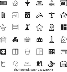 house vector icon set such as: mop, bucketful, nobody, beacon, sun, janitor, freeze, cargo, landmark, quality, greenhouse, justice, rubber, plumber, seaside, smart, travel, inside, verdict, shelve
